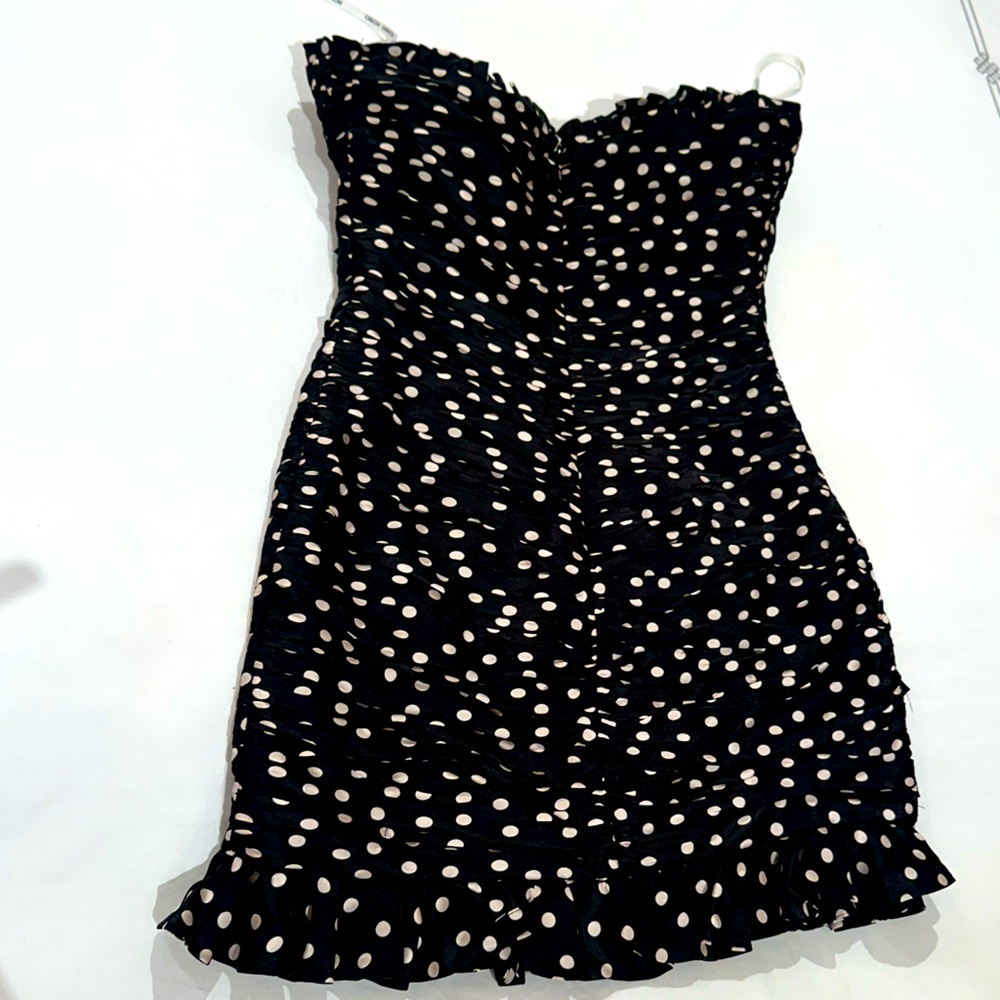 NWT 🌟 Ronny Kobo Haisley Polka Dot Dress - Picture 2 of 13